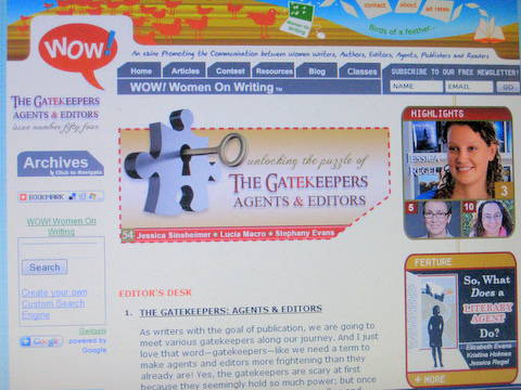 Website for WOW, Women on Writing dim sum, writing article, spiegleman 012