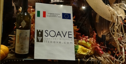 Soave the lovely white wine from the Veneto region of Italy. Tasting at Risotteria Melotti on the Wine Walking Tour, NYC, Move the Passion
