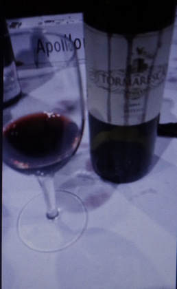 The last of the bottle at the GD Cucine wine event.