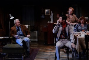 (L to R) Peter Cormican, James Michael Lambert, Kate Kearney-Patch in 'The Brightness of Heaven,' by Laura Pederson, directed by Ludovica Villar-Hauser. Photo by John Quilty.