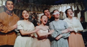 Happier days in 'Degas in New Orleans,' (L t-R) Lucy Makebish, Sarah Newcomb, Patrick O'Shea, Natalie LaBossier, Elizabeth Lococo. Photo by Carole Di Tosti