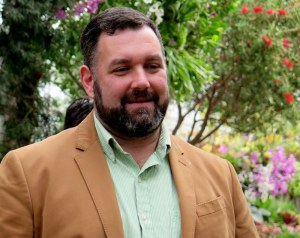 March Hachadourian,  Director of the Nolen Greenhouses for Living Collections. Marc has more than 15 years of commercial and specialized horticultural experience at the Gardens and much more over the course of his life. Photo by Carole Di Tosti