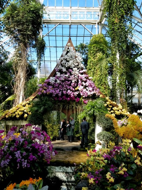 Thai sala, Thailand, NYBG, Orchid Show: Thailand