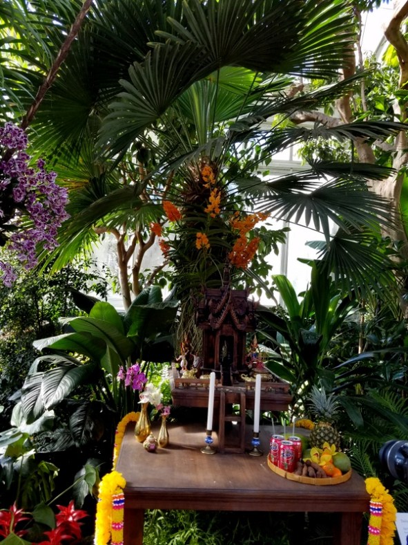 Thai Spirit Houses, NYBG Orchid Show: Thailand