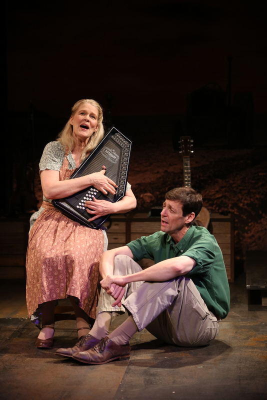 Helen Jean Russell, David M. Lutken, Woody Sez, Irish Repertory Theatre, Woody Guthrie