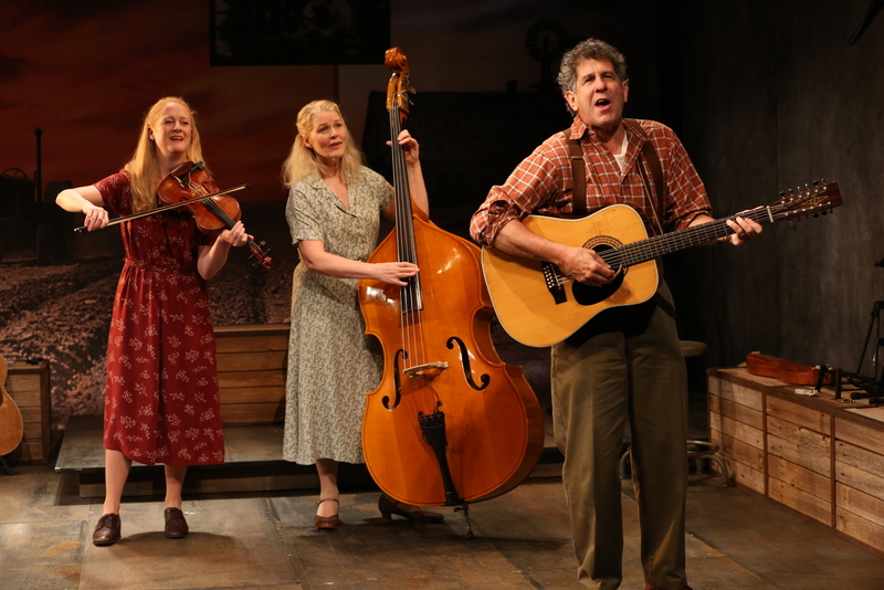 Megan Loomis, Helen Jean Russell, Andy Teirstein, Woody Sez, Irish Repertory Theatre, Woody Guthrie