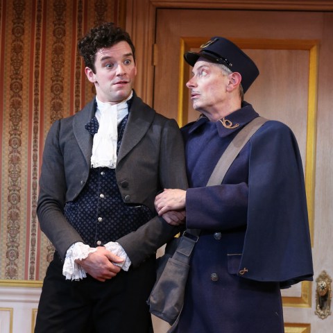 Michael Urie Arnie Burton, The Government Inspector, Nikolai Gogol, Revizor, Jeffrey Hatcher, Jesse Berger, Red Bull Theater
