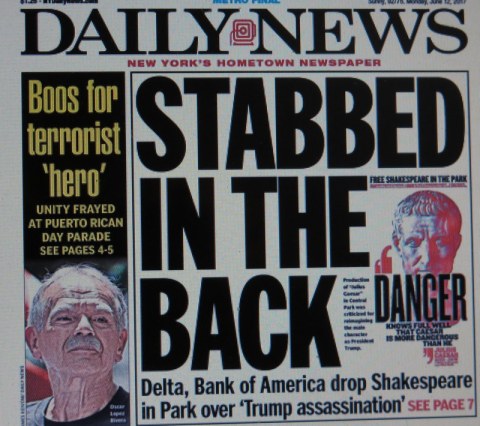 The Daily News, Shakespeare in the Park, Julius Caesar