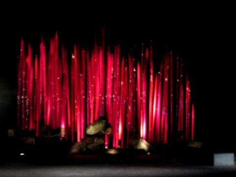 Chihuly's Red Reeds on Logs (2017), Jazz & Chihuly, Songs of Protest & Reconciliation, New York Botanical Garden