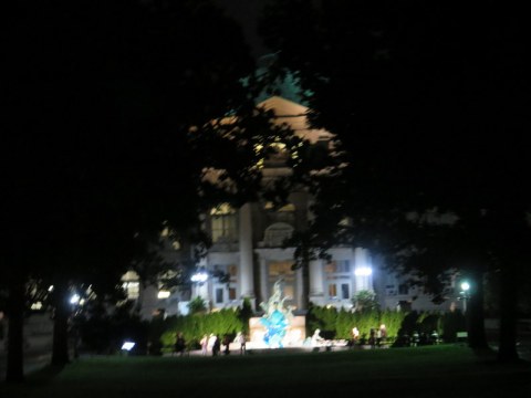 Lillian Goldman Fountain of Life with Chihuly's Blue Polyvitro Crystals, Jazz & Chihuly, Songs of Protest & Reconciliation, New York Botanical Garden summer concert series