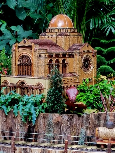 NYBG Holiday Train Show, St. Bartholomew replica