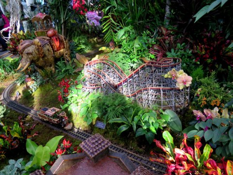 NYBG Holiday Train Show, Elephantine Colossus, Cyclone, Coney Island Display, Applied Imagination