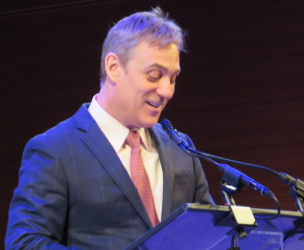 Co-presenter, Wayne Maugans, Rohina Malik, LPTW Awards The Lee Reynolds Award, TIMESCENTER