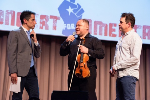 Seth Rudetsky, Jorge Avila, James Weslley, Concert for America, The Great Hall, Cooper Union