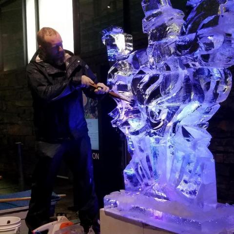 Bar Car Nights, 27th Holiday Train Show, Ice Sculptor 