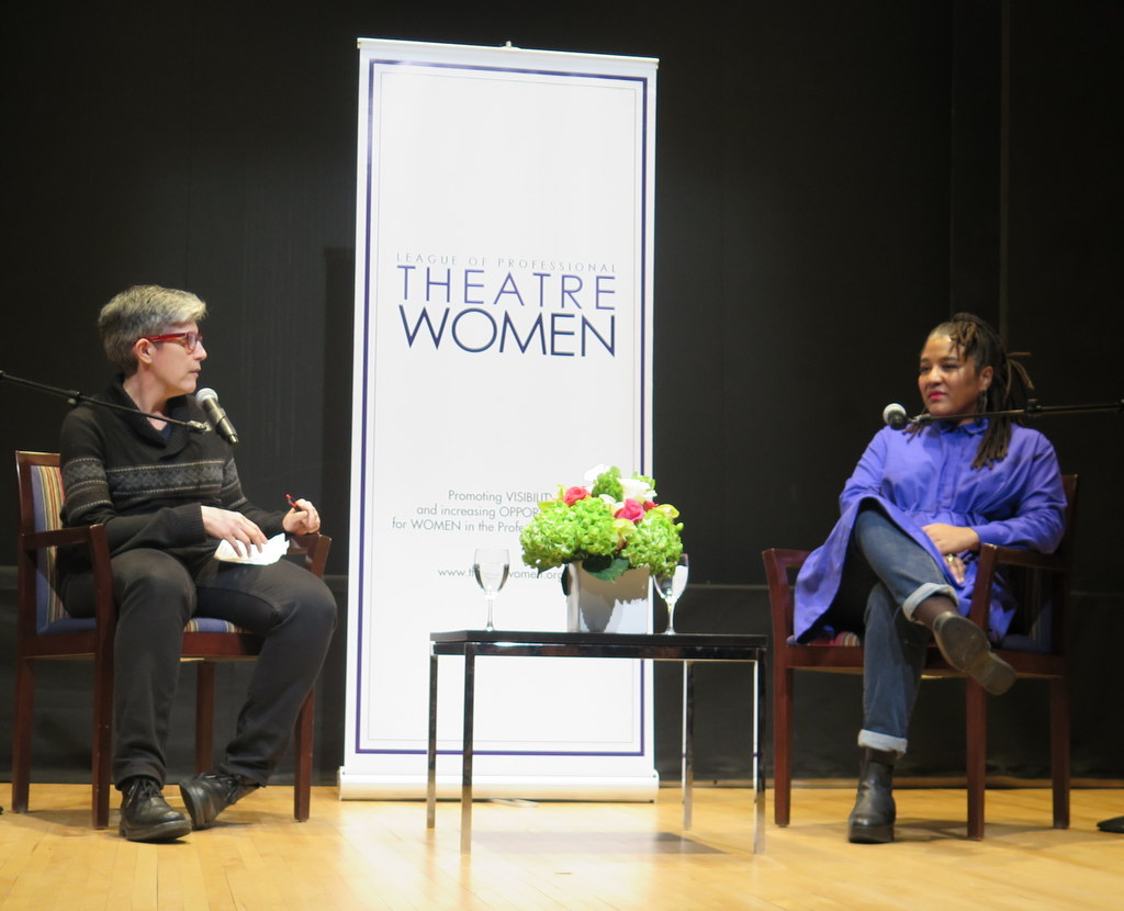 Elisabeth Vincentelli, Lynn Nottage, NYPL for the Performing Arts, LPTW, Bruno Walter Auditorium at Lincoln Center