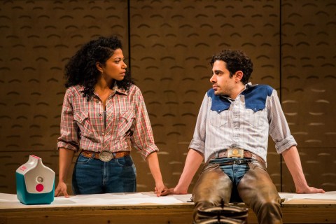 Rebecca Naomi Jones, Damon Daunno in 'Oklahoma!' Daniel Fish, Circle in the Square