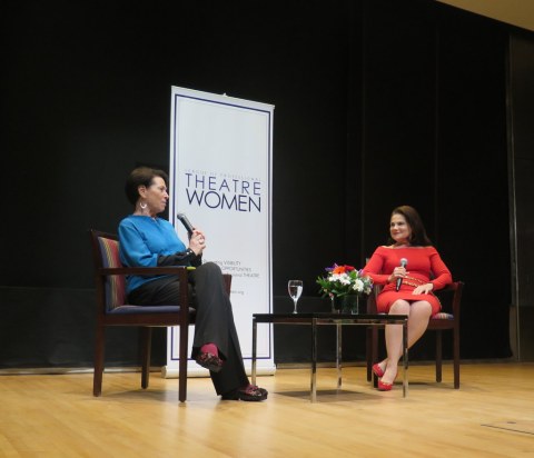 Linda Winer, Tovah Feldshuh, NYPL for the Performing Arts, Lincoln Center, LPTW