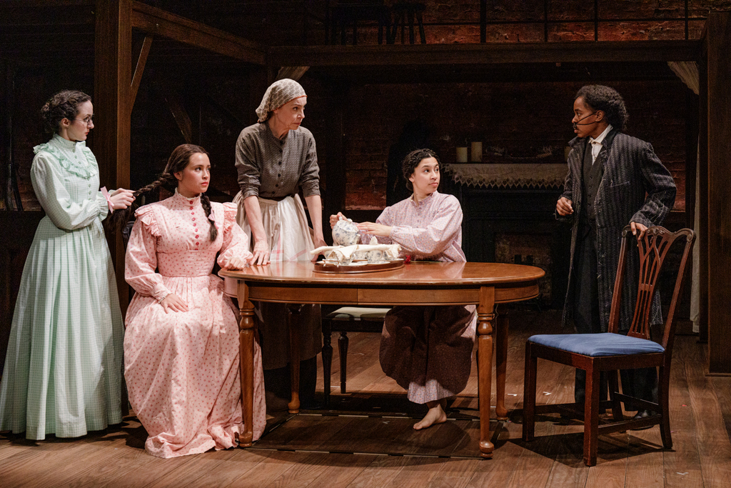 Kate Hamill, Carmen Zilles, Ellen Harvey, Paola Sanchez Abreu, Kristolyn Lloyd, Primary Stages, Little Women, Louisa May Alcott