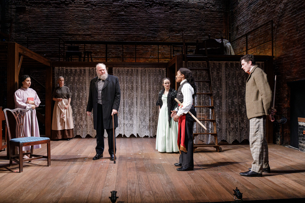 Paola Sanchez Abreu, Ellen Harvey, John Lenartz, Kate Hamill, Kristolyn Lloyd, Nate Mann, Primary Stages, Little Women, Louisa May Alcott