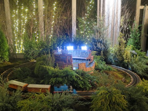 Yankee Stadium replica, NYBG 28th Holiday Train Show, Thomas The Tank, Applied Imagination