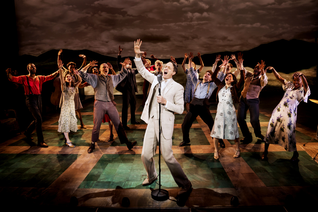 Todd Almond, the cast of Girl From The North Country, Conor McPherson, Bob Dylan