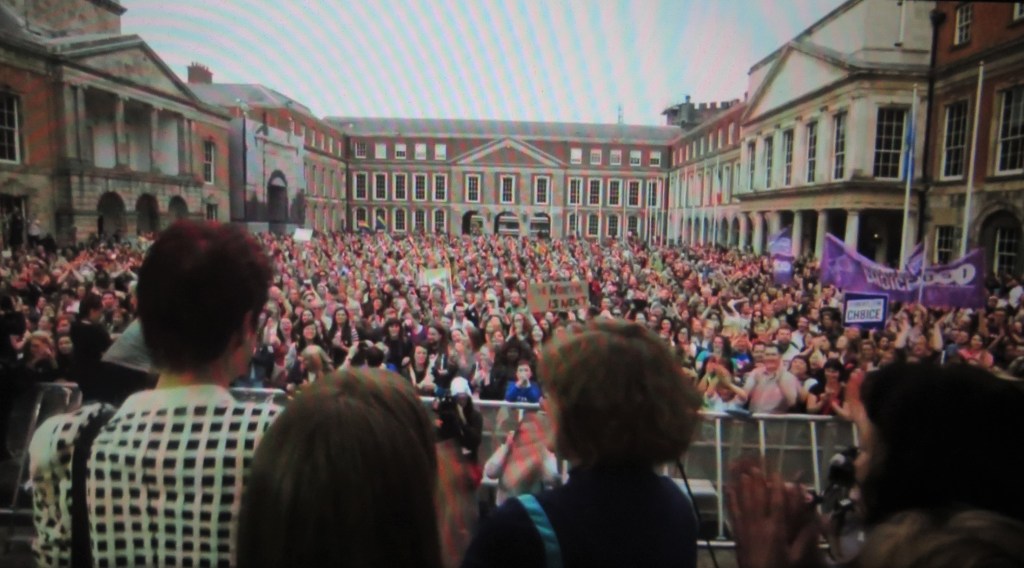 Dublin Castle for the "Yes" votes, 'The 8th,'  directed by Aideen Kane, Lucy Kennedy,  Maeve O'Boyle, Athena Film Festival (courtesy of the film)  