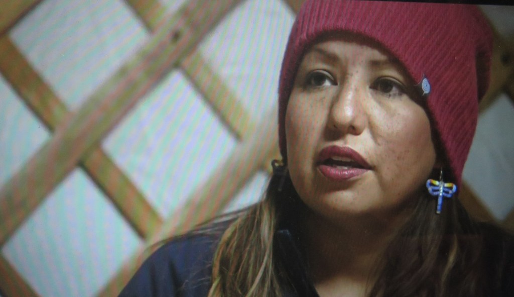 Wasté Win Young, water protector in End of The Line: The Women of Standing Rock,' directed by Shannon Kring Athena Film Festival (courtesy of the film) 
