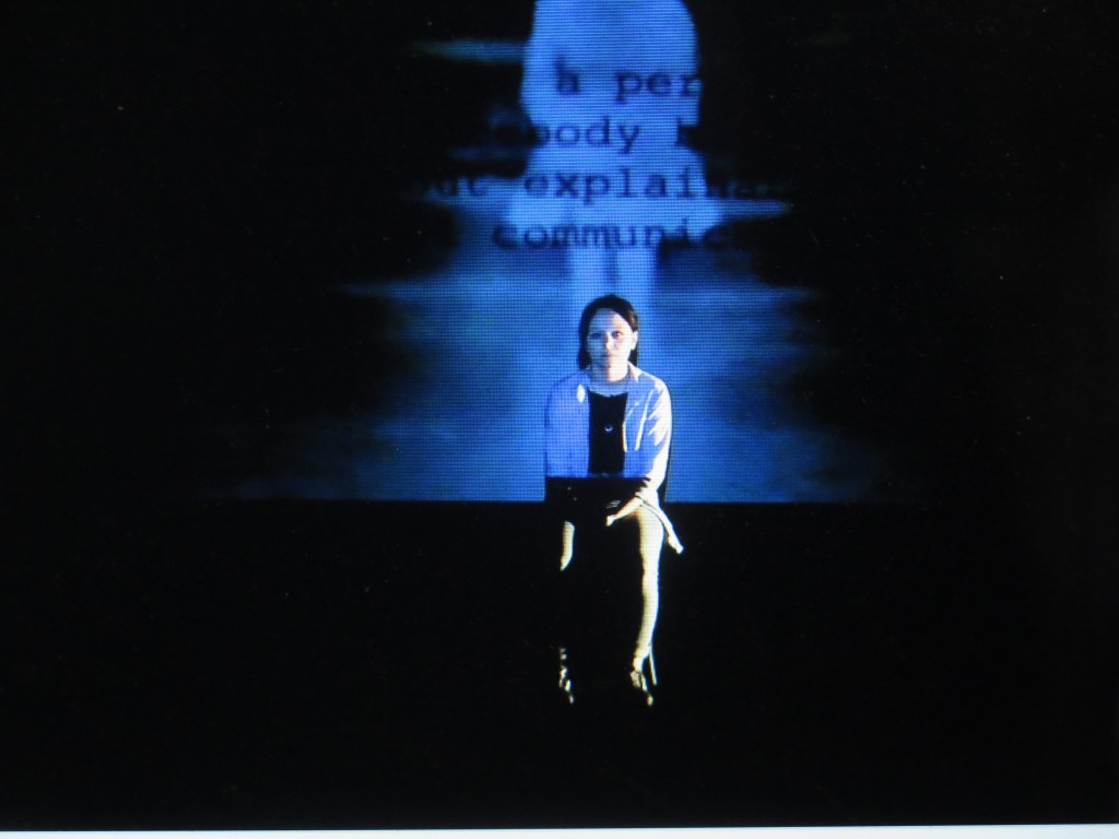 Anne O'Riordan in 'Ghosting,' presented by Theatre Royal Waterford, Thrown Shapes and Irish Repertory Theatre (courtesy of the theater)