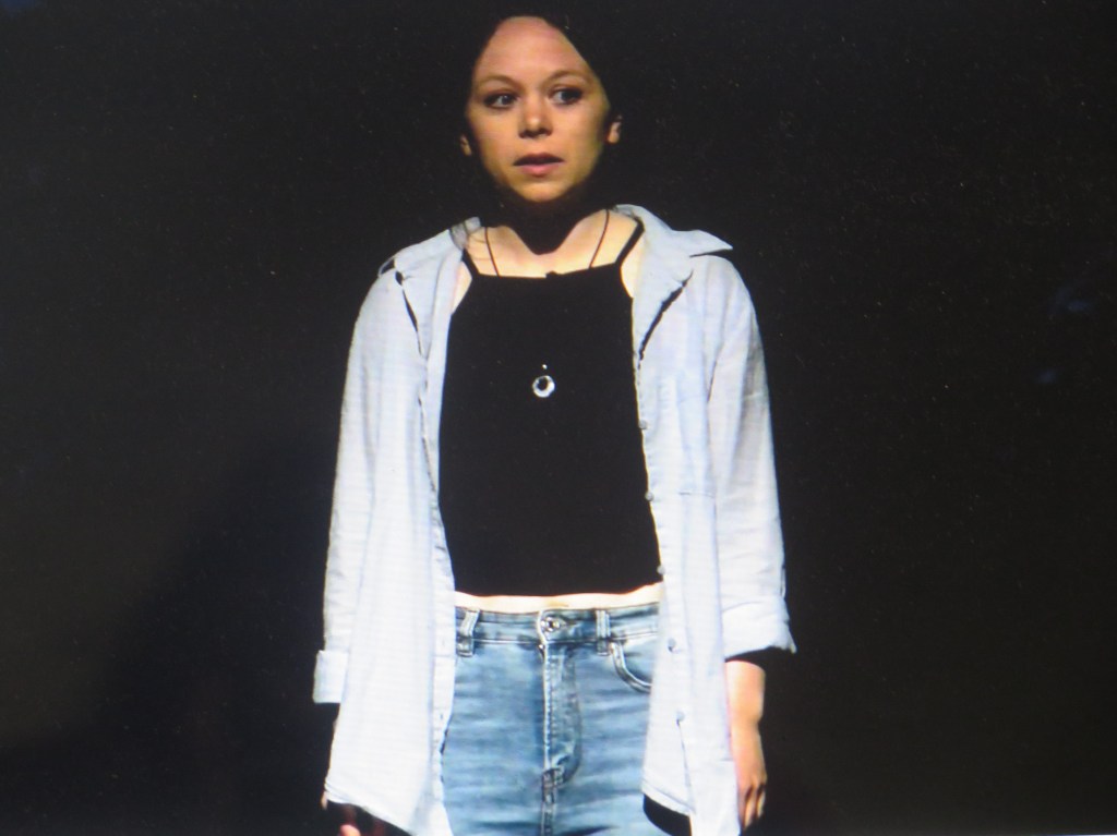 Anne O'Riordan in 'Ghosting,' presented by Theatre Royal Waterford, Thrown Shapes and Irish Repertory Theatre (courtesy of the theater)