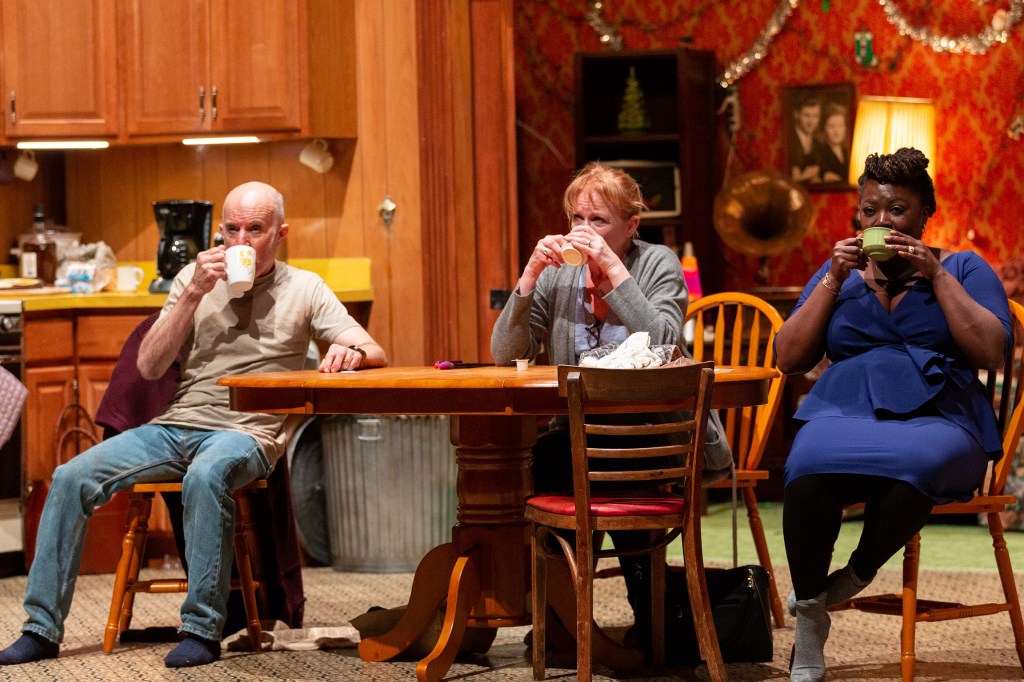 (L to R): Arliss Howard, Johanna Day, Heather Alicia Simms in 'Des Moines' (courtesy of Travis Emery Hackett)