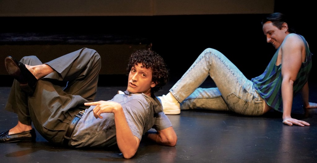 (L to R): Mateo d'Amato, Charles Manning in 'Not About Me' at Theater for the New City (courtesy of Carol Rosegg)