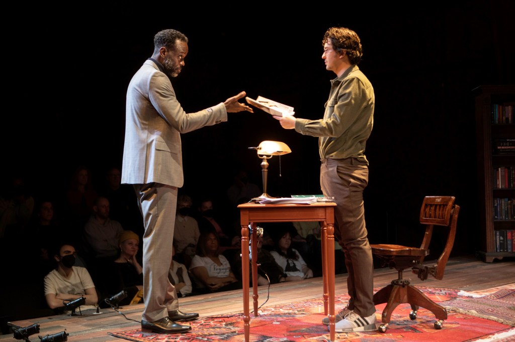 (L to R): Ato Essandoh, Nat Wolff in 'The Seagull/Woodstock, NY' (courtesy of Monique Carboni)