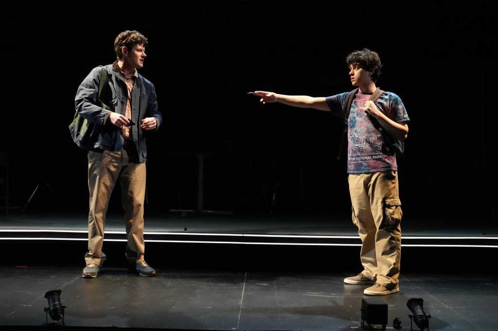 (L to R): Peter Mark Kendall, Ignacio Diaz-Silverio in 'A Bright New Boise' (courtesy of Joan Marcus)