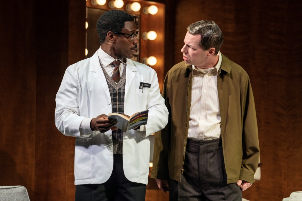 (L to R): Marchant Davis, Sean Hayes in 'Good Night, Oscar' (courtesy of Joan Marcus)