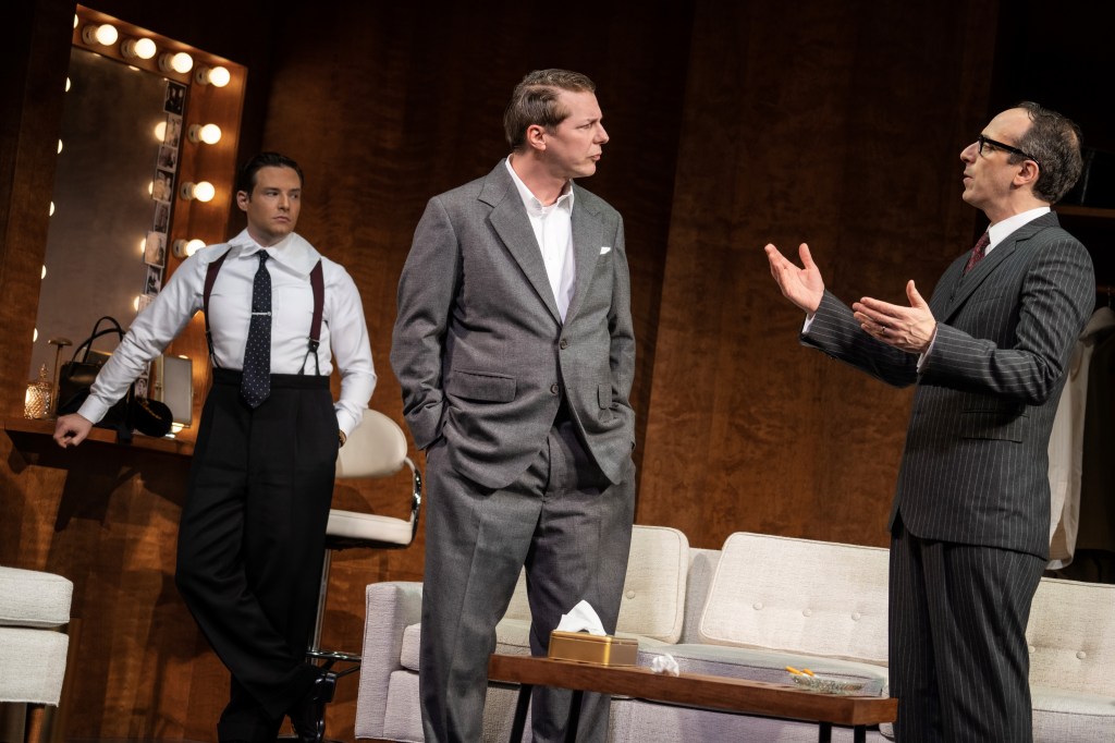 (L to R): Ben Rappaport, Sean Hayes, Peter Grosz in 'Good Night, Oscar' (courtesy of Joan Marcus)