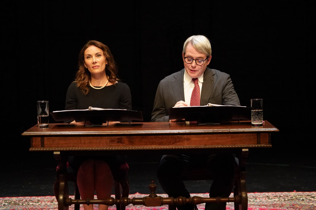 Laura Benanti and Matthew Broderick in A.R. Gurney's 'Love Letters' (courtesy of Carol Rosegg)