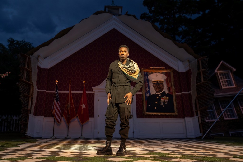 Ato Blankson-Wood in 'Hamlet' (Joan Marcus)
