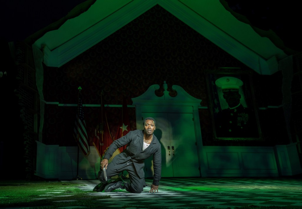 Ato Blankson-Wood in 'Hamlet' (Joan Marcus)