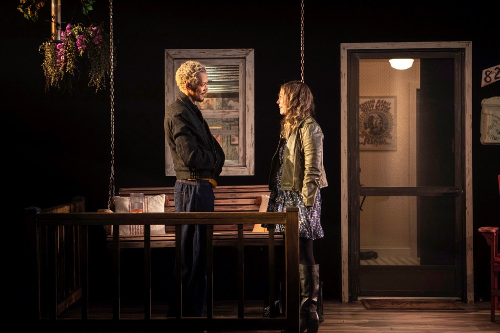 Caleb Eberhardt, Susannah Flood in 'The Comeuppance' (courtesy of Monique Carboni)