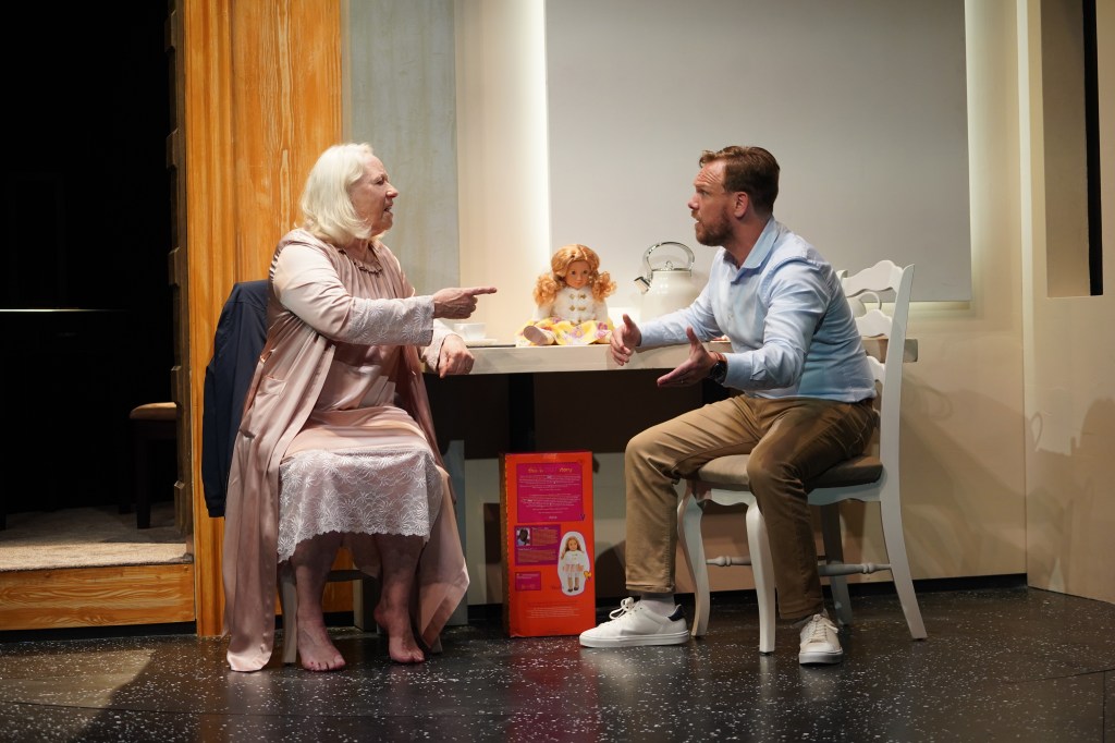 Marie Mullen, Jamie O'Neill in 'The Saviour' (courtesy of Carol Rosegg)