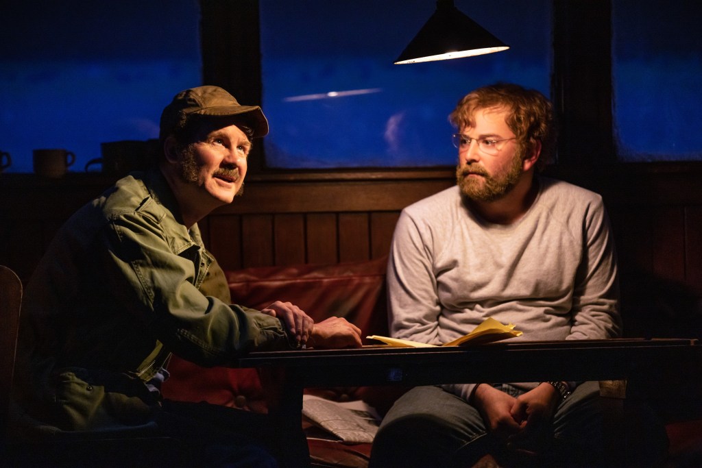  (L to R): Ian Shaw, Alex Brightman in 'The Shark is Broken' (Matthew Murphy)