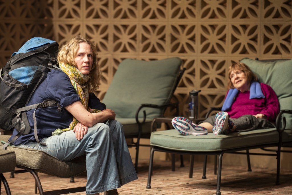 (L to R): Christina Kirk, Marylouise Burke in 'Infinite Life' (Ahron R. Foster)