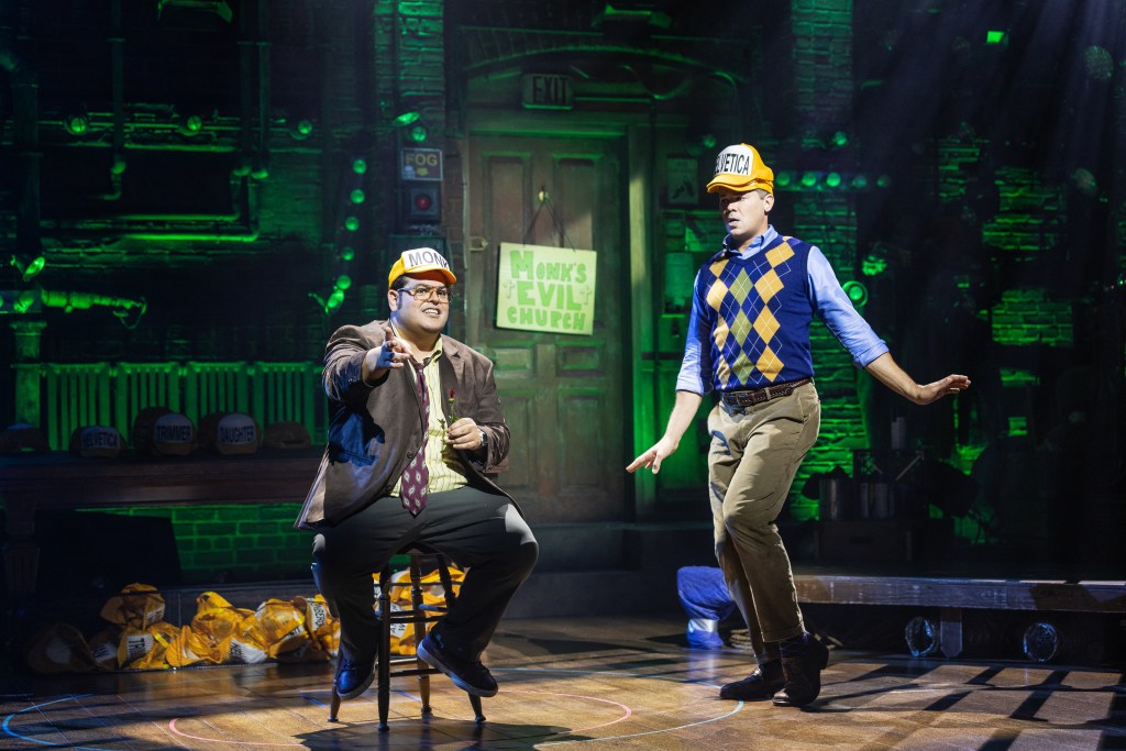  (L to R): Josh Gad and Andrew Rannells in 'Gutenberg! The Musical!' (Matt Murphy)