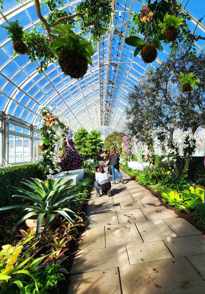 Gallery for Collina Strada's "Freeze-Frame" vignettes, PRESS DAY, NYBG ;Florals in Fashion; (Carole DI Tosti)