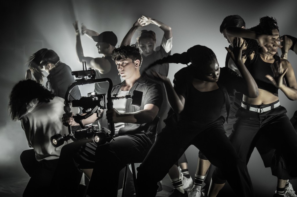 Tom Francis (center) and the company of 'Sunset Blvd.' (Marc Brenner)