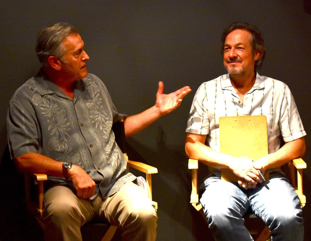 (L to R): Bruce Campbell, Gary Lundgren the AIFF Panel on the "Future of Indie Filmmaking" (Rory O'Neill Schmitt)