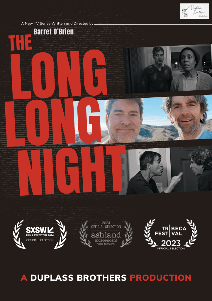 'The Long Long Night' poster recently screened at SXSW and AIFF (courtesy of Duplass Brothers Productions)