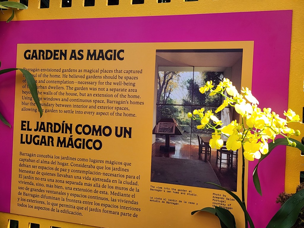 For Luis Barragán gardens brought magic and mystery as the signage suggests (Carole Di Tosti)