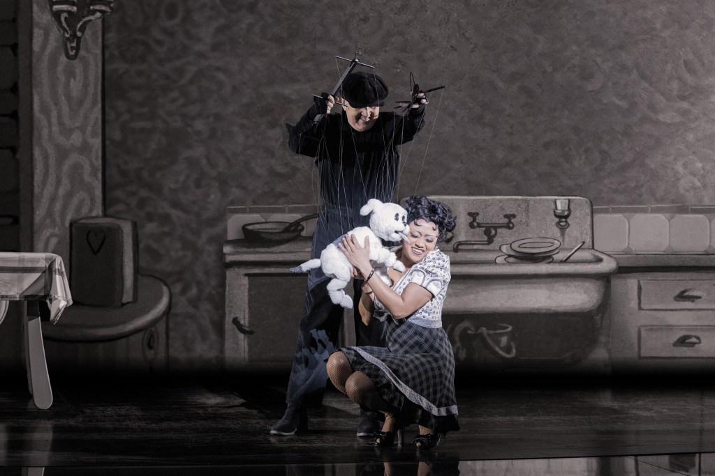 Jasmine Amy Rogers, Phillip Huber in 'Boop! The Musical' (Matthew Murphy and Evan Zimmerman © @MurphyMade and @EvZMM)